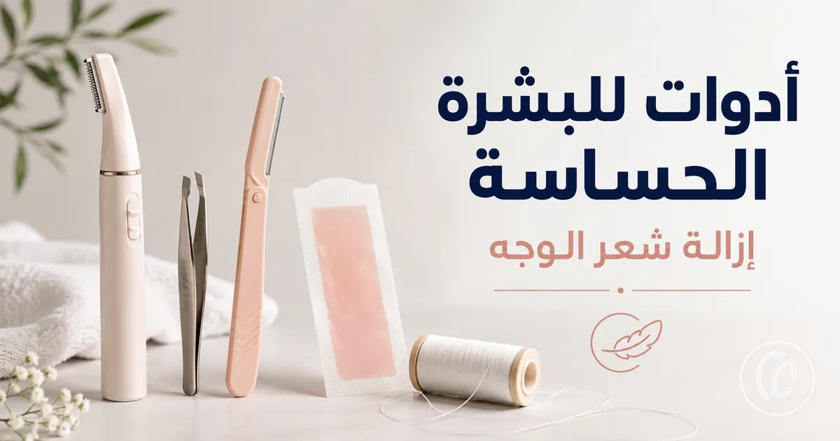 أدوات لطيفة لإزالة شعر الوجه مناسبة للبشرة الحساسة