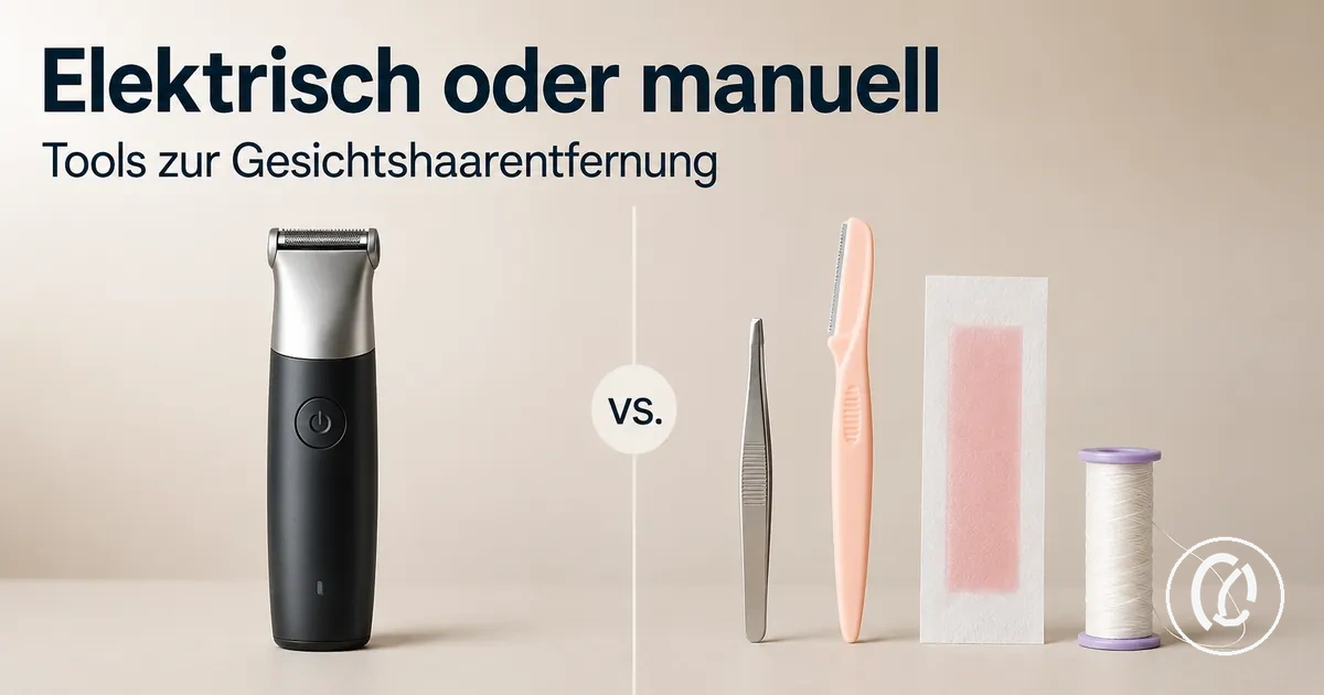 Elektrische und manuelle Tools zur Gesichtshaarentfernung im direkten Vergleich
