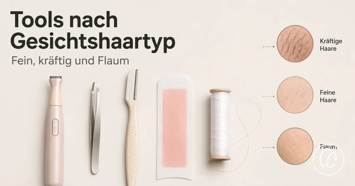 Tools zur Gesichtshaarentfernung für feine Haare, kräftige Haare und Flaum