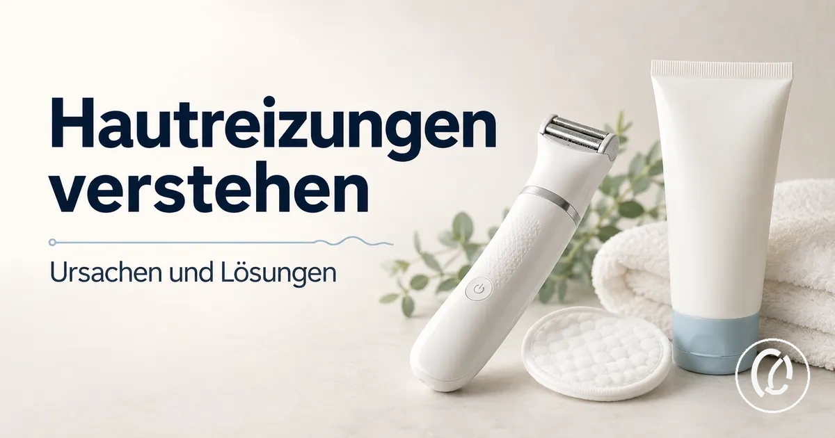 Tool zur Gesichtshaarentfernung mit beruhigenden Pflegeprodukten gegen Hautreizungen