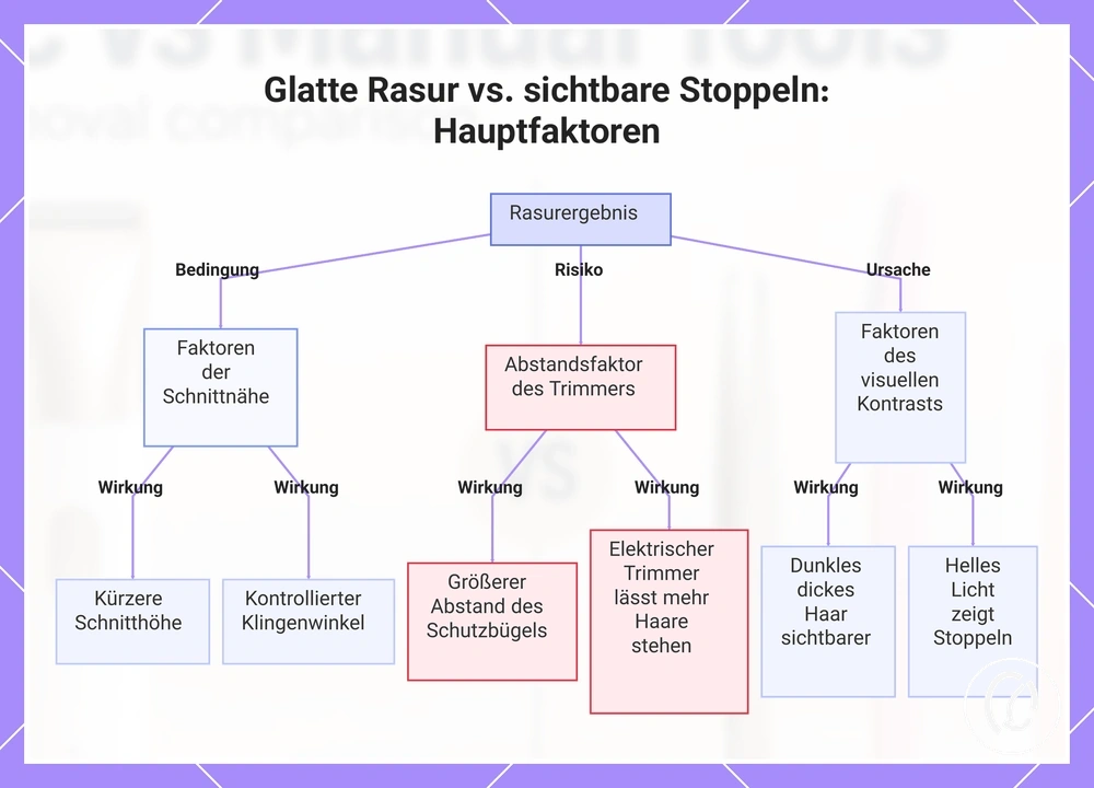 Glatte Rasur vs. sichtbare Stoppeln: Hauptfaktoren