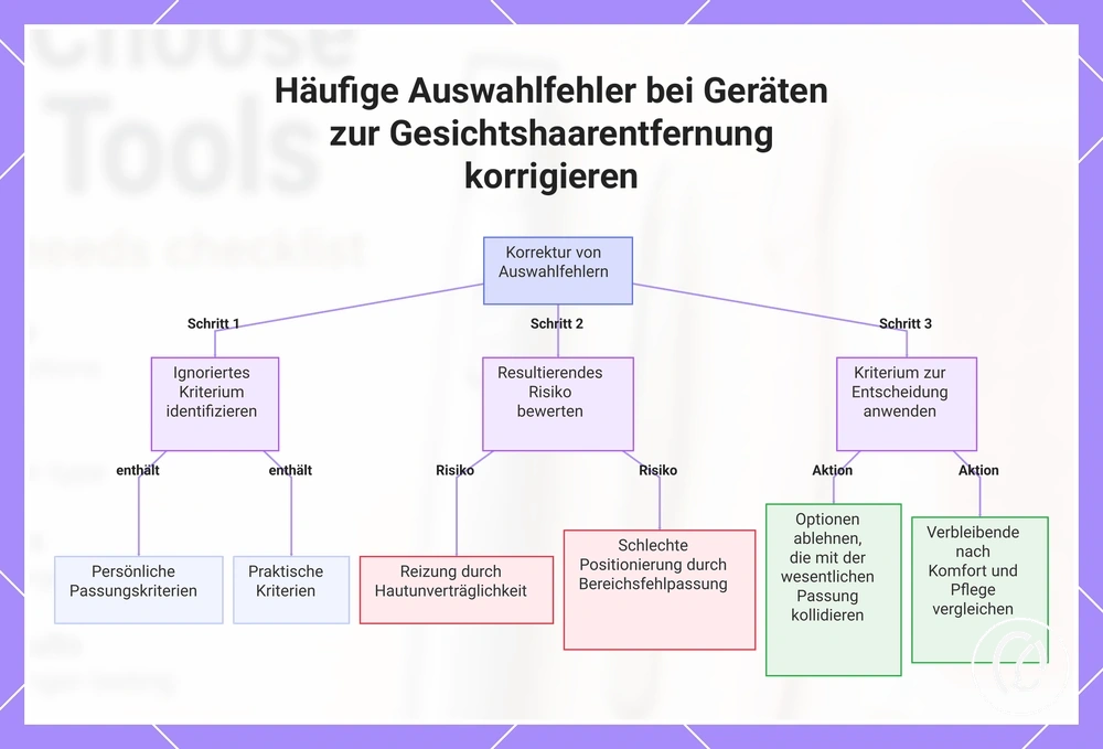 Häufige Auswahlfehler bei Geräten zur Gesichtshaarentfernung korrigieren