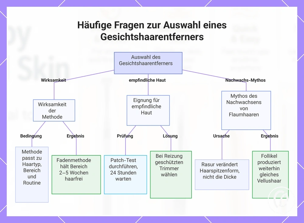 Häufige Fragen zur Auswahl eines Gesichtshaarentferners
