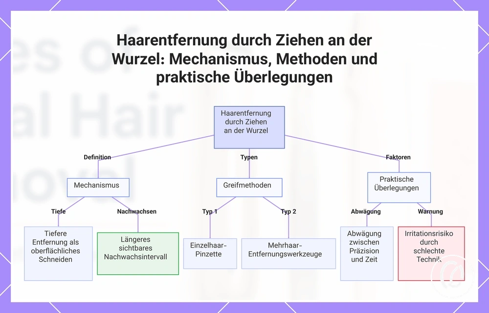 Haarentfernung durch Ziehen an der Wurzel: Mechanismus, Methoden und praktische Überlegungen