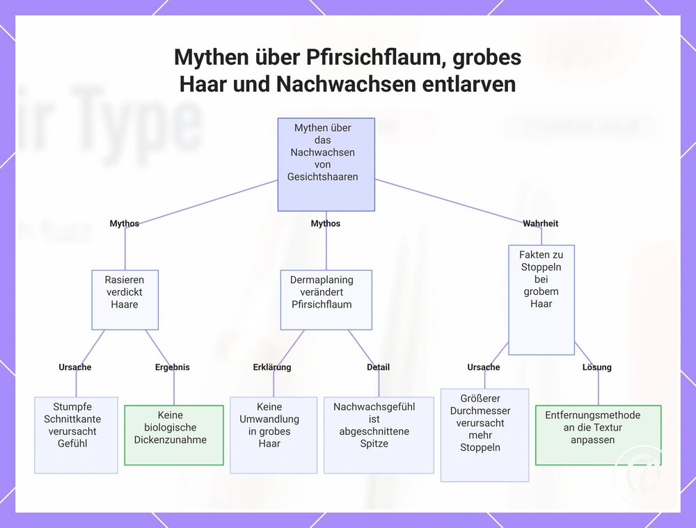 Mythen über Pfirsichflaum, grobes Haar und Nachwachsen entlarven