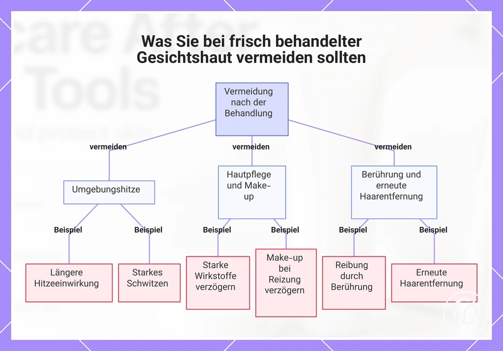 Was Sie bei frisch behandelter Gesichtshaut vermeiden sollten
