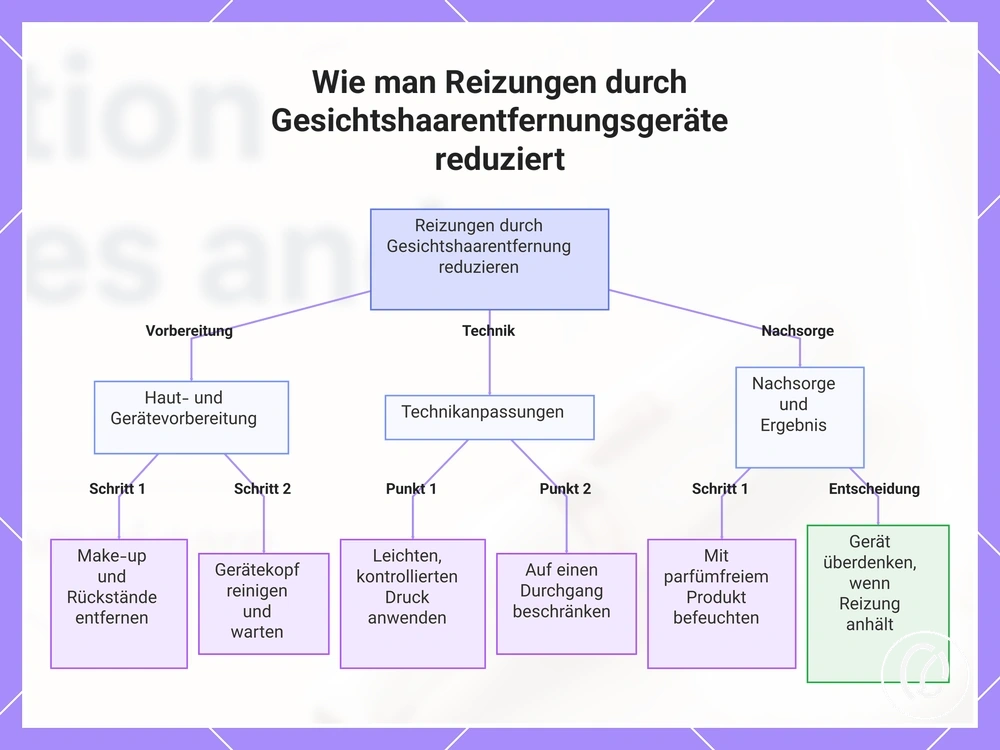 Wie man Reizungen durch Gesichtshaarentfernungsgeräte reduziert