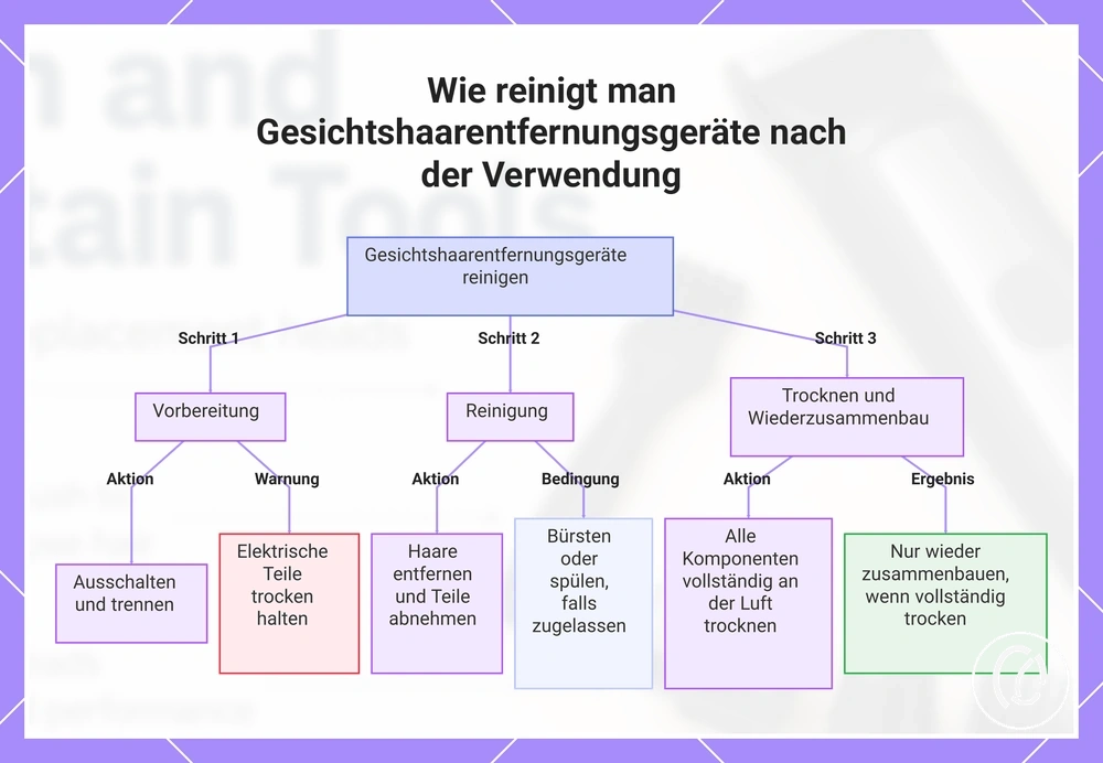 Wie reinigt man Gesichtshaarentfernungsgeräte nach der Verwendung