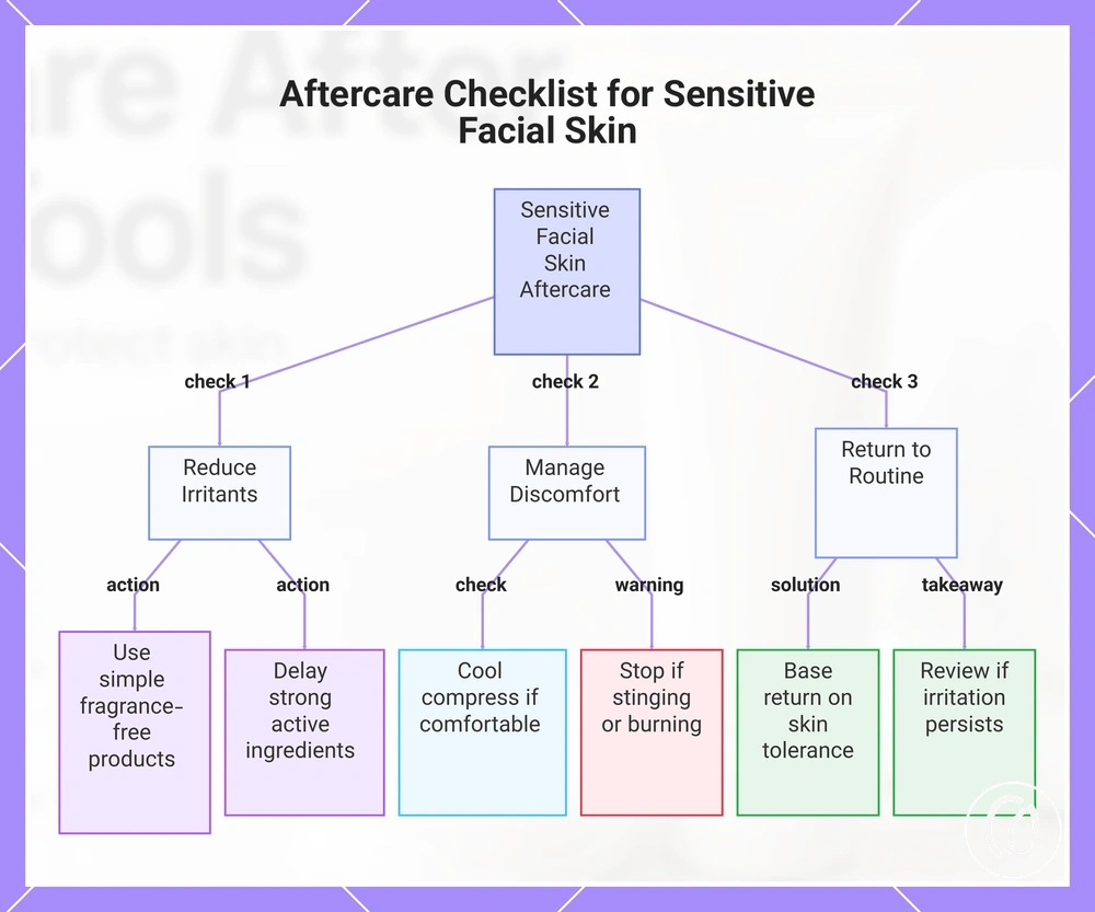 Aftercare Checklist for Sensitive Facial Skin