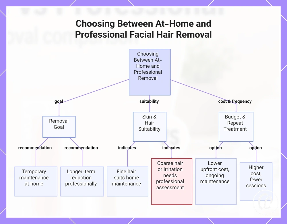 Choosing Between At-Home and Professional Facial Hair Removal