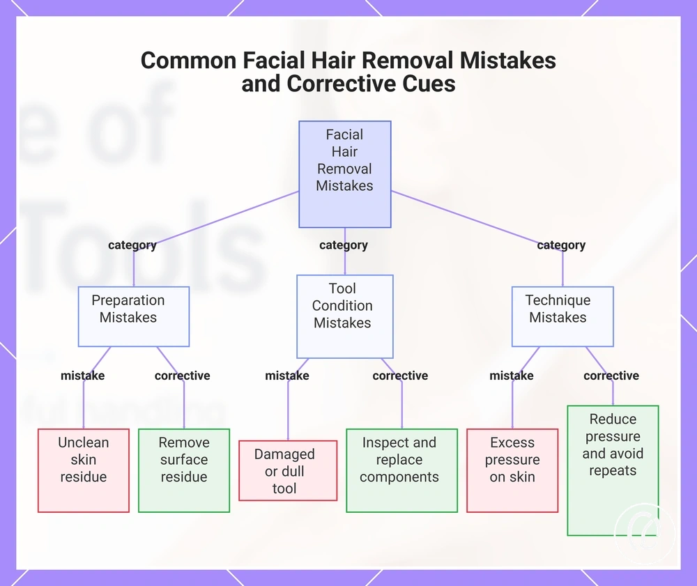 Common Facial Hair Removal Mistakes and Corrective Cues