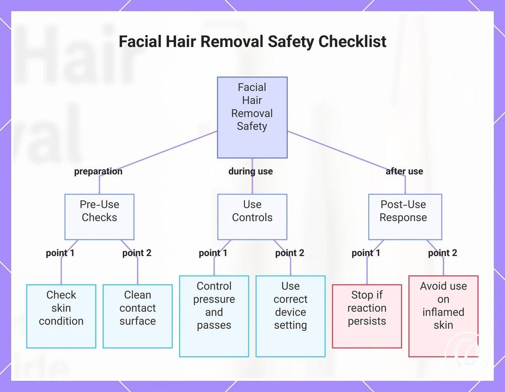 Facial Hair Removal Safety Checklist