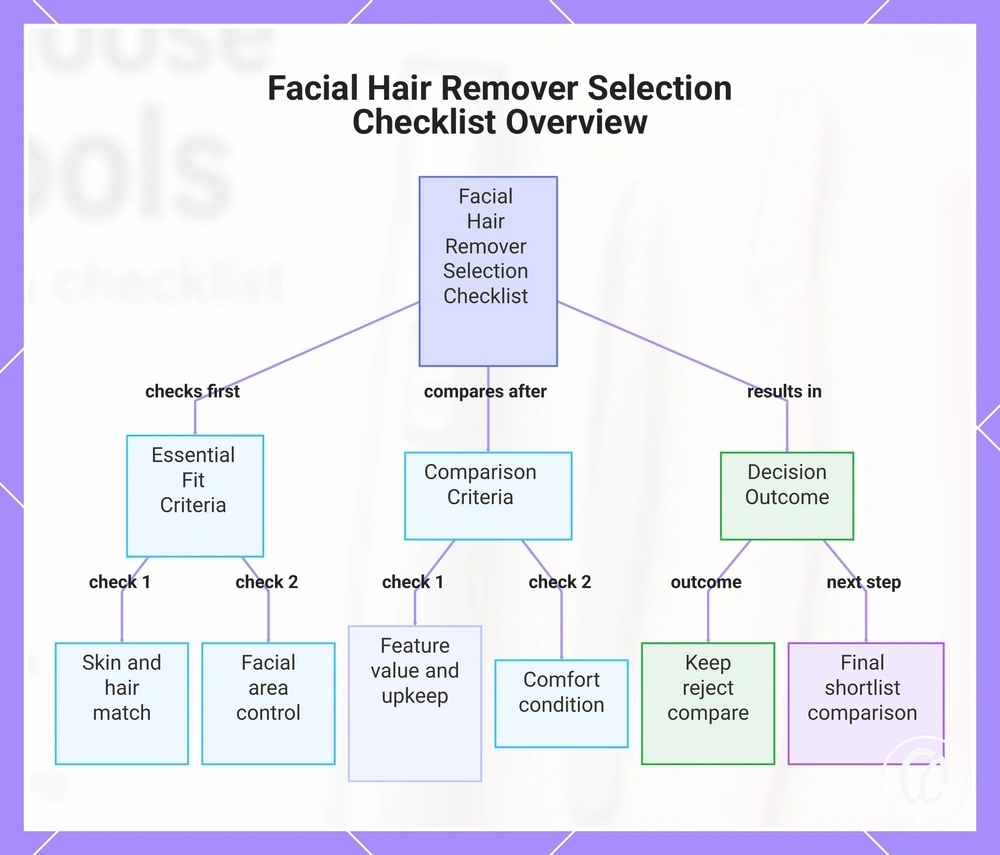 Facial Hair Remover Selection Checklist Overview