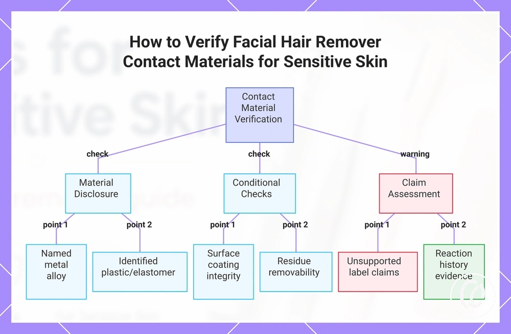 How to Verify Facial Hair Remover Contact Materials for Sensitive Skin