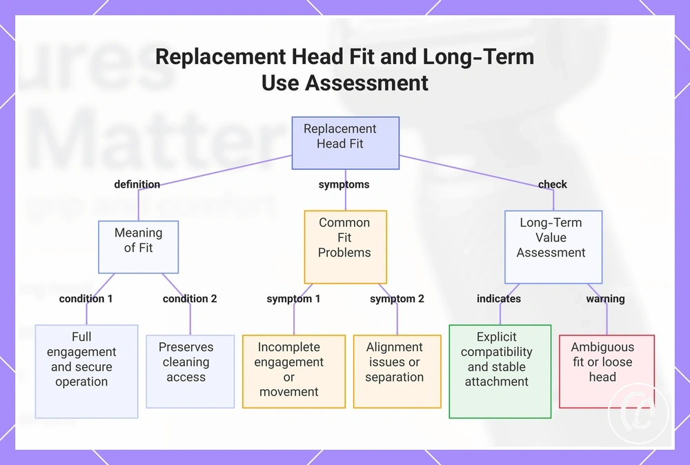 Replacement Head Fit and Long-Term Use Assessment