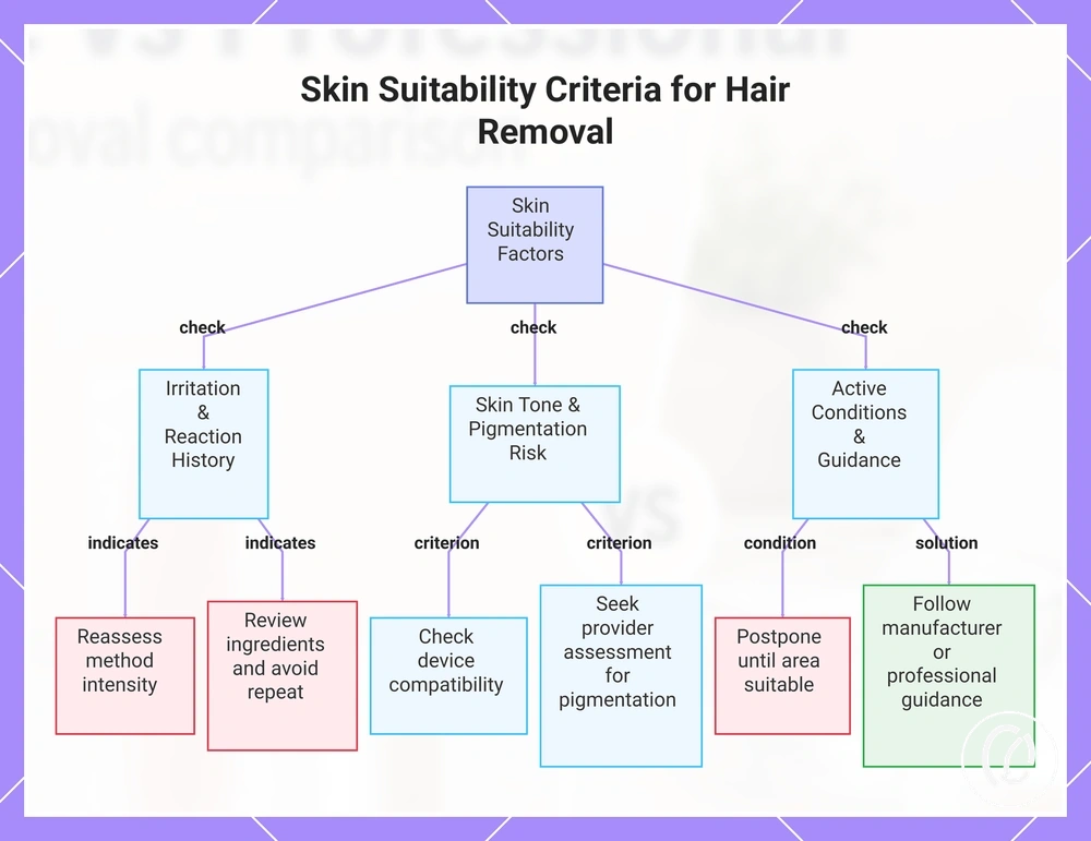 Skin Suitability Criteria for Hair Removal