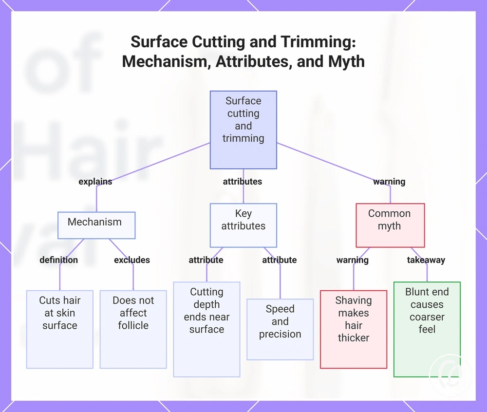 Surface Cutting and Trimming: Mechanism, Attributes, and Myth