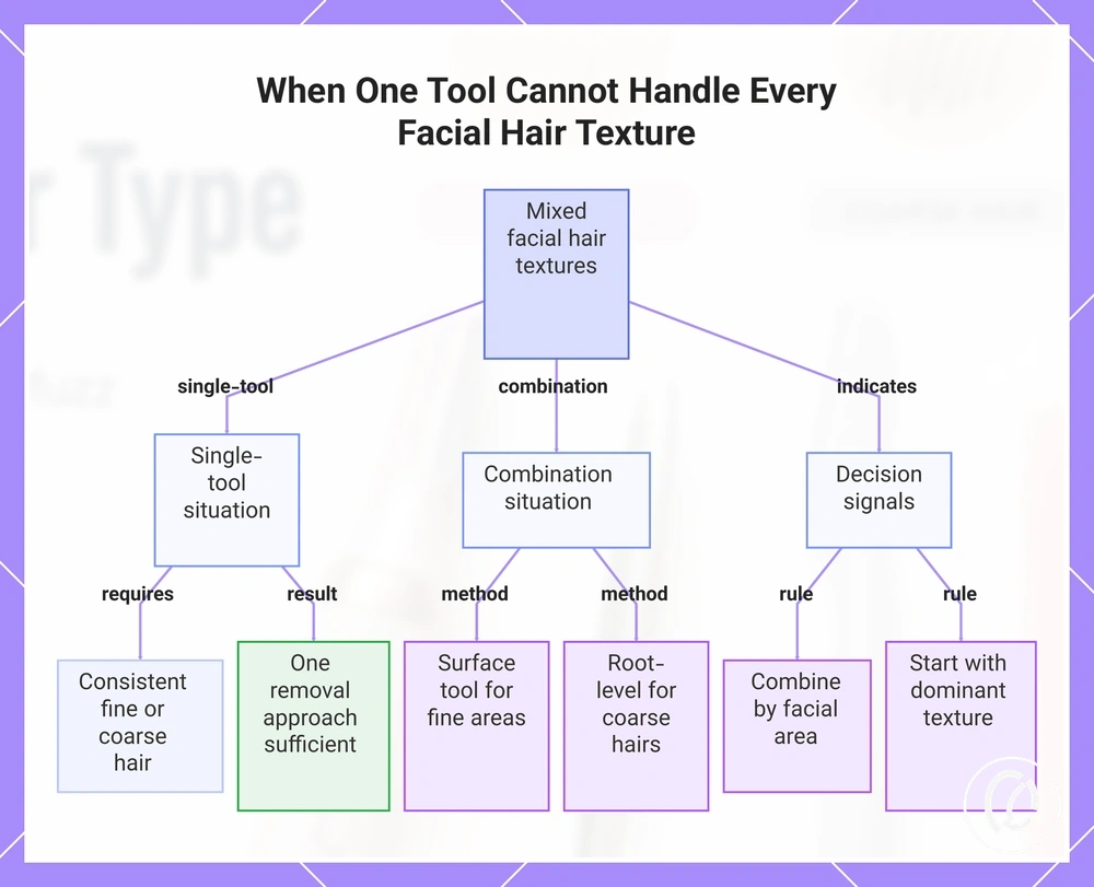 When One Tool Cannot Handle Every Facial Hair Texture
