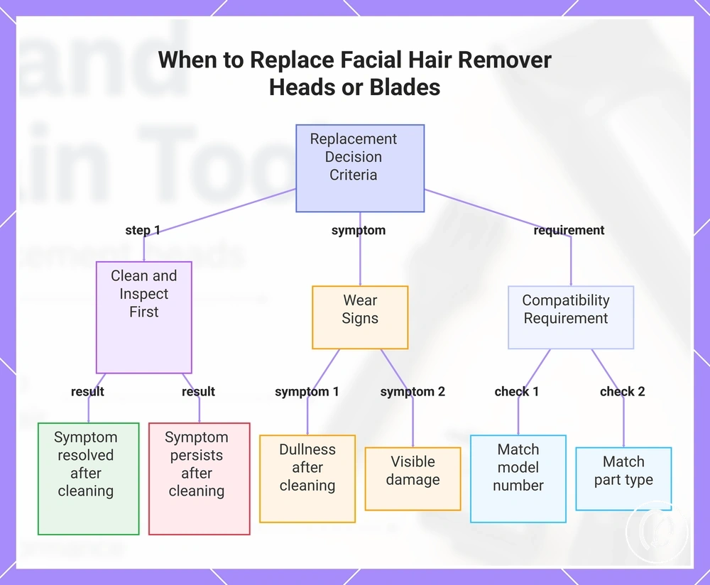 When to Replace Facial Hair Remover Heads or Blades