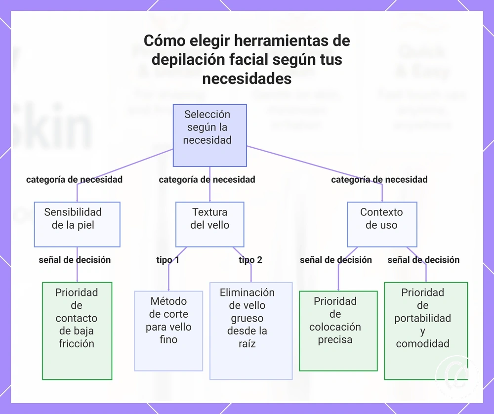 Cómo elegir herramientas de depilación facial según tus necesidades