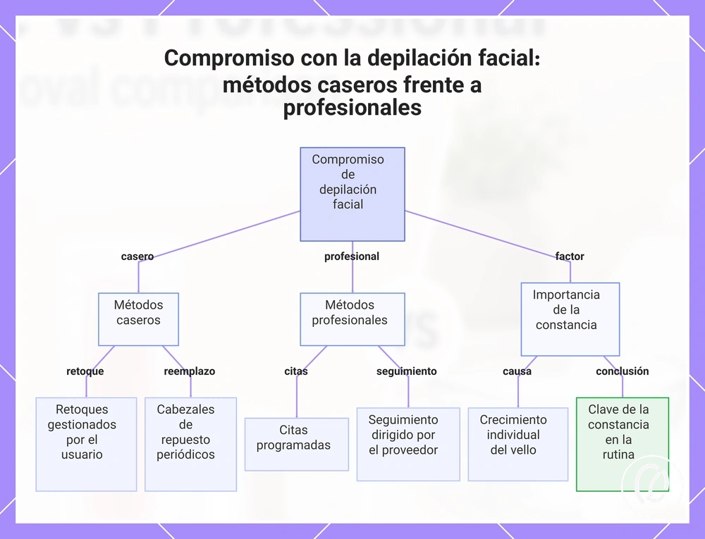 Compromiso con la depilación facial: métodos caseros frente a profesionales