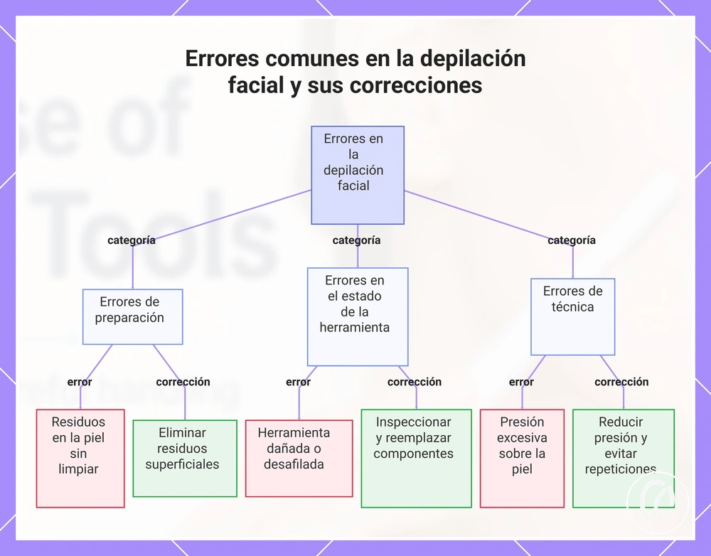 Errores comunes en la depilación facial y sus correcciones