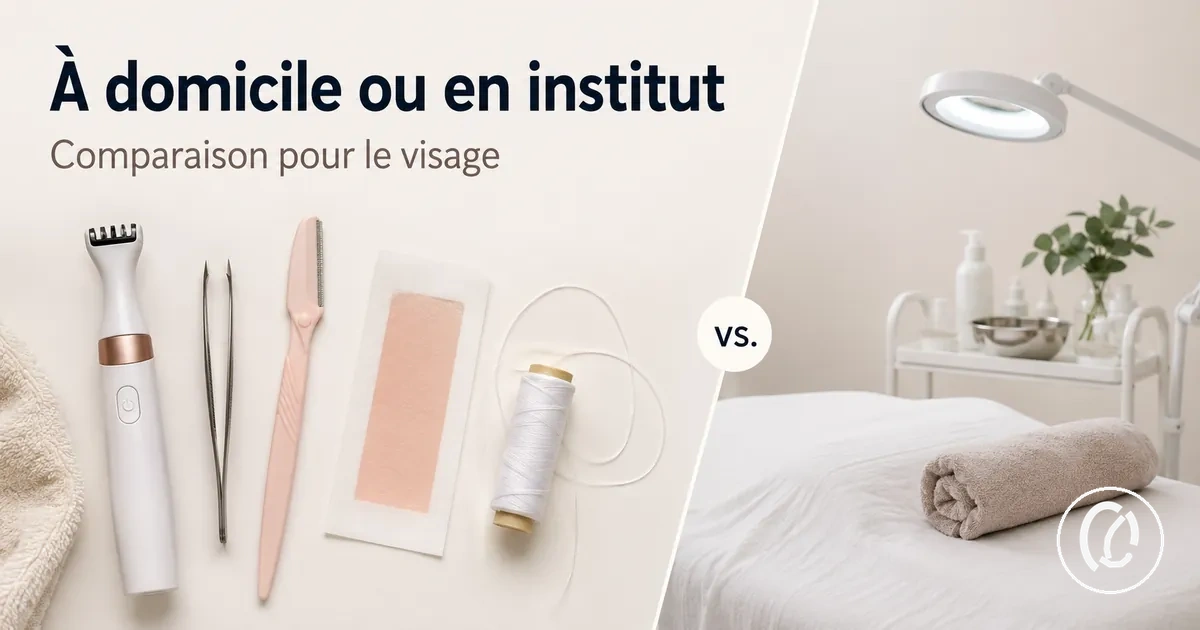 Outils d’épilation du visage à domicile présentés comme alternative à l’épilation en institut