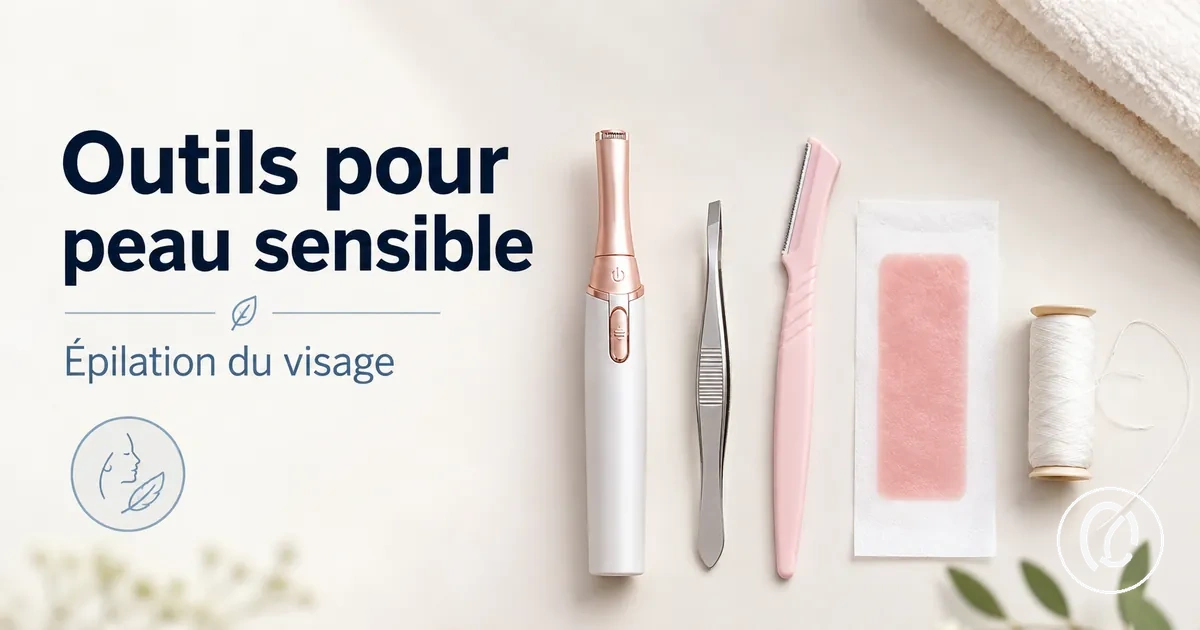 Outils doux d’épilation du visage adaptés aux peaux sensibles