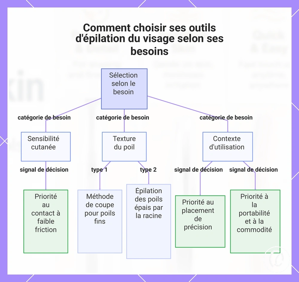 Comment choisir ses outils d'épilation du visage selon ses besoins