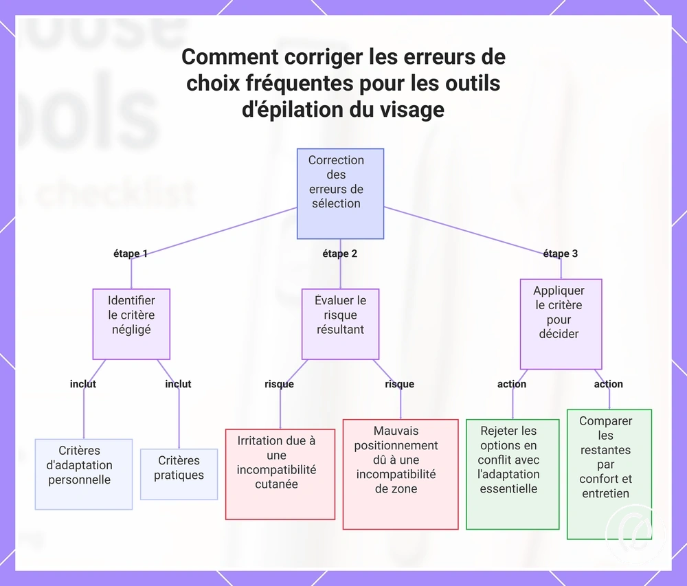 Comment corriger les erreurs de choix fréquentes pour les outils d'épilation du visage