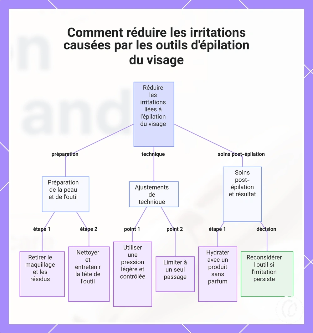Comment réduire les irritations causées par les outils d'épilation du visage