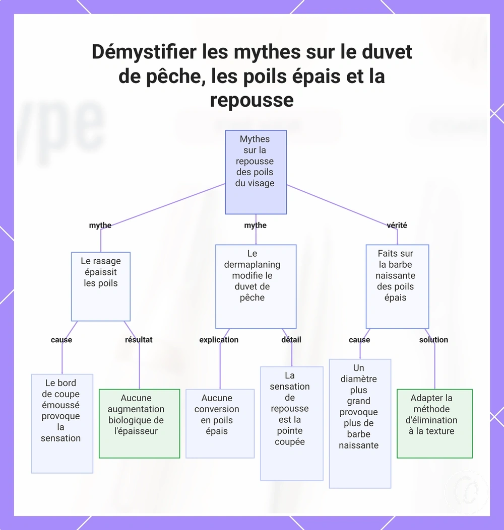 Démystifier les mythes sur le duvet de pêche, les poils épais et la repousse