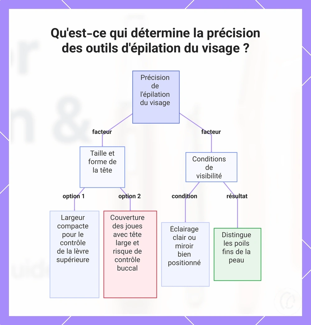 Qu'est-ce qui détermine la précision des outils d'épilation du visage ?