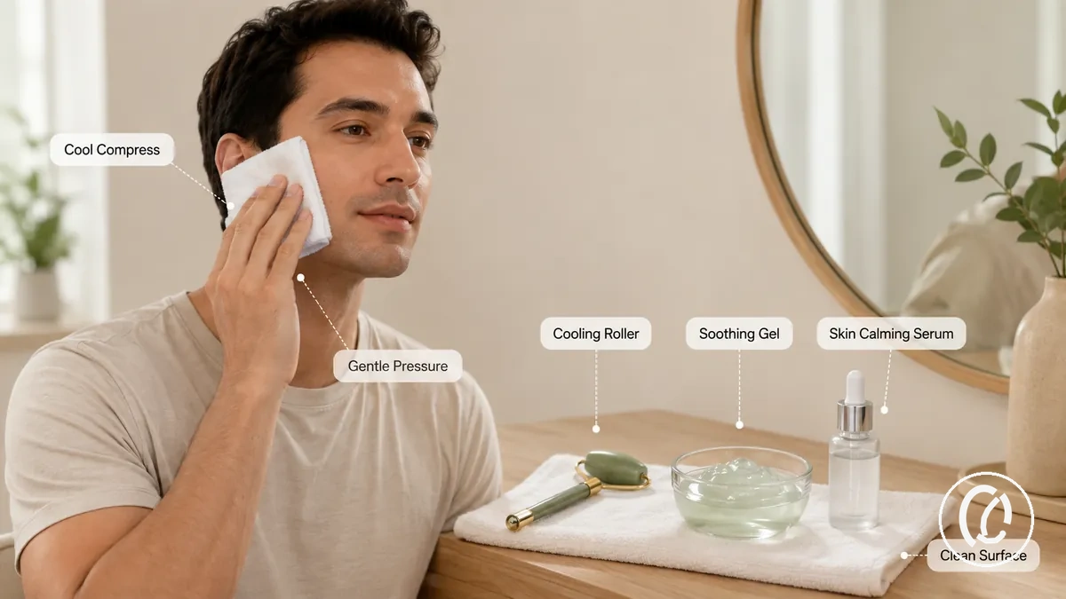 Refroidir apaiser peau apres epilation