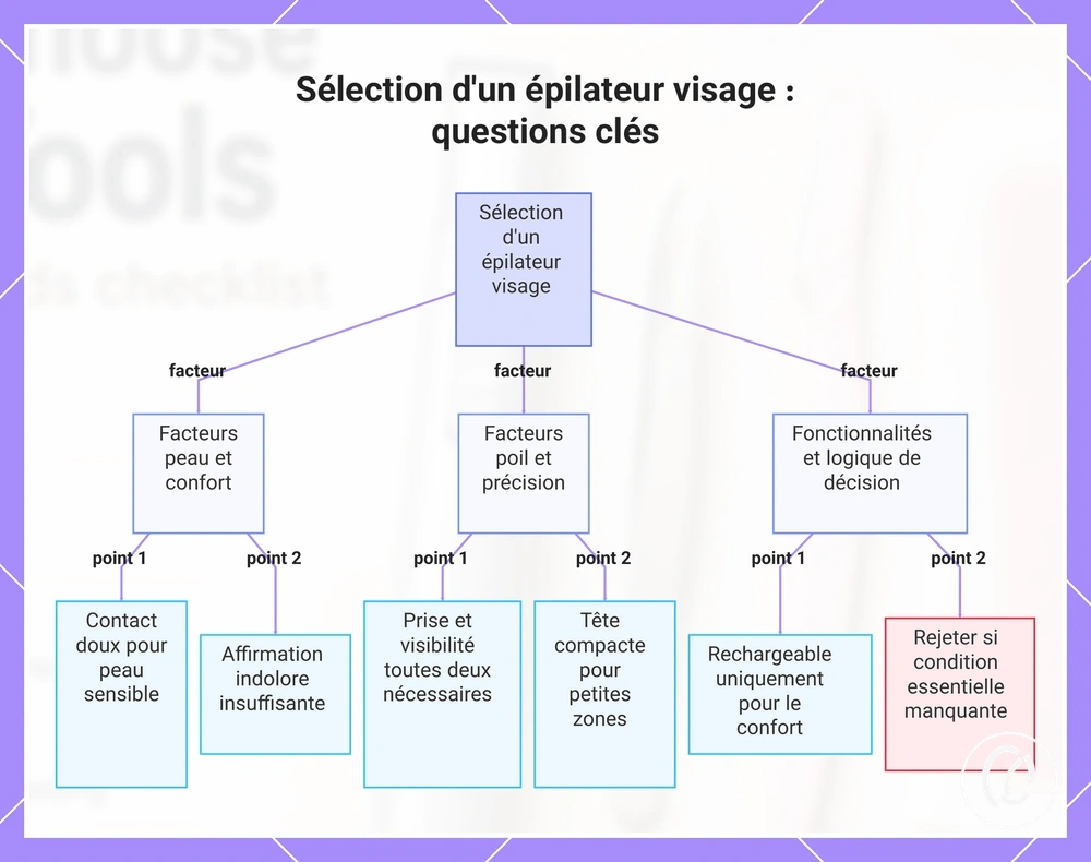 Sélection d'un épilateur visage : questions clés