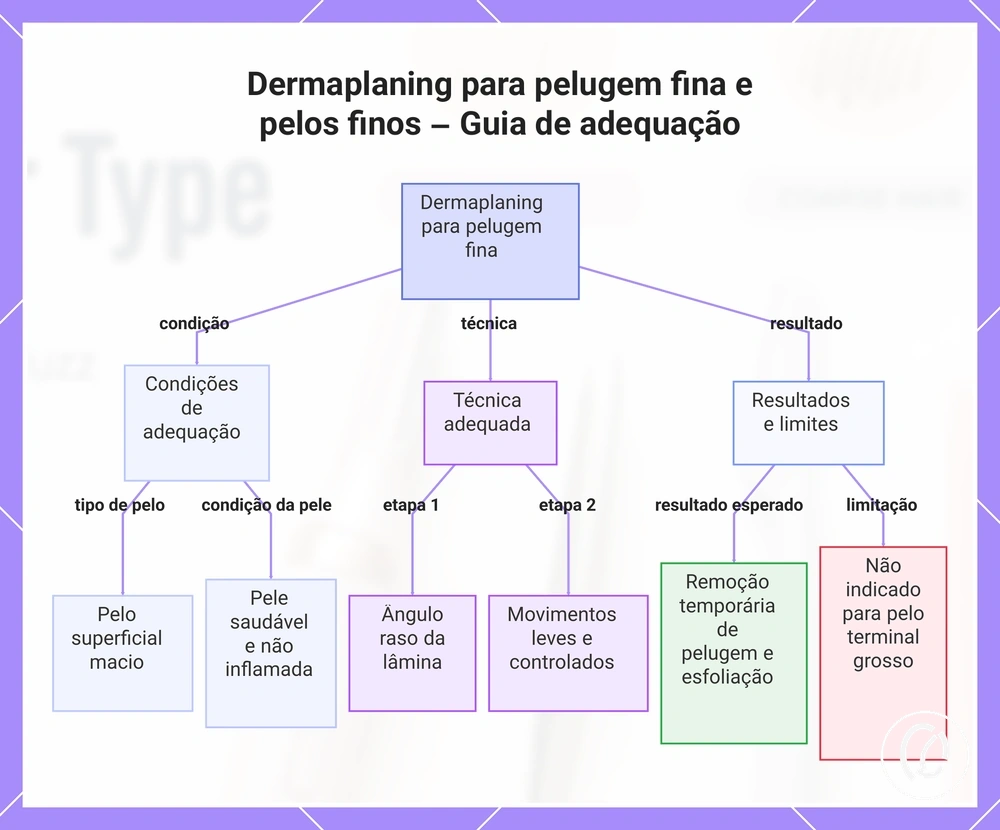 Dermaplaning para pelugem fina e pelos finos – Guia de adequação