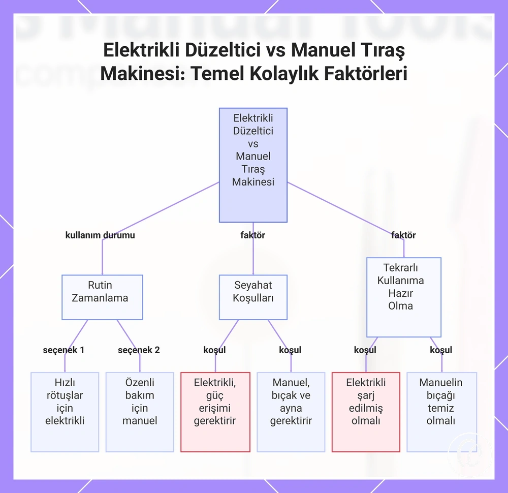 Elektrikli Düzeltici vs Manuel Tıraş Makinesi: Temel Kolaylık Faktörleri