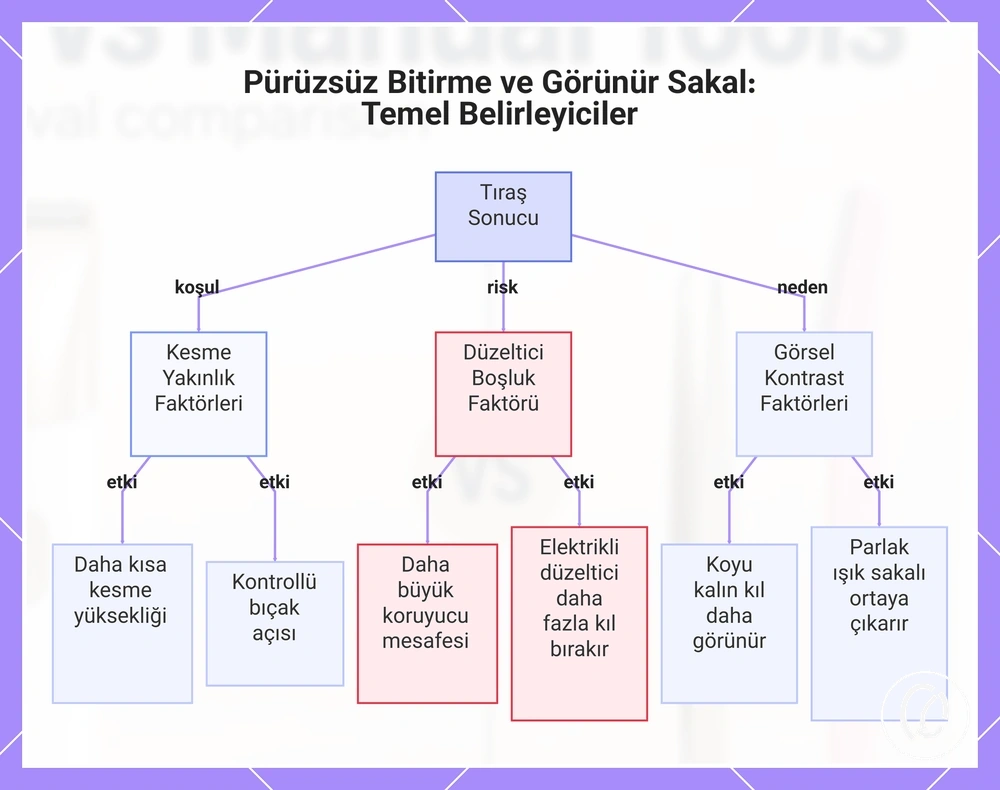 Pürüzsüz Bitirme ve Görünür Sakal: Temel Belirleyiciler