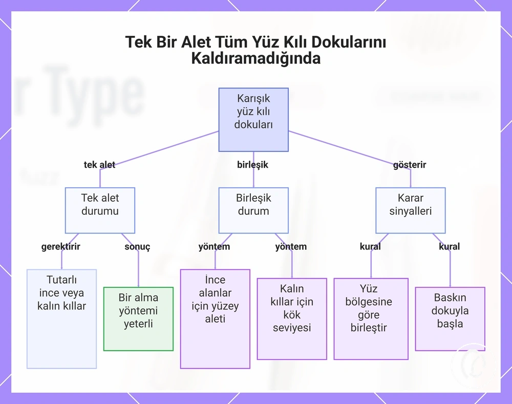 Tek Bir Alet Tüm Yüz Kılı Dokularını Kaldıramadığında