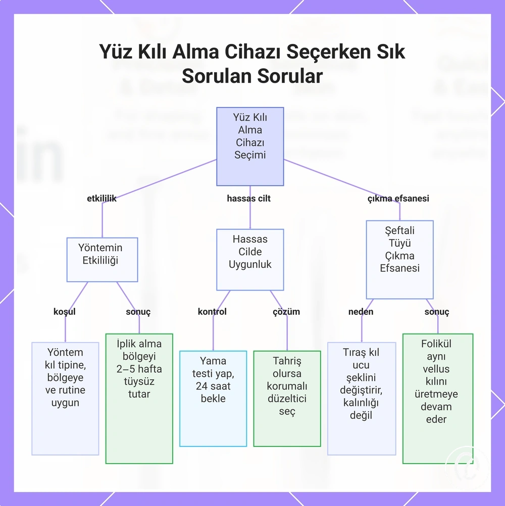 Yüz Kılı Alma Cihazı Seçerken Sık Sorulan Sorular
