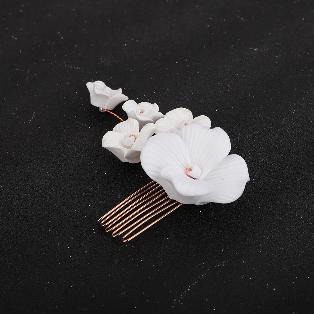 Accessoire de cheveux or rose 3
