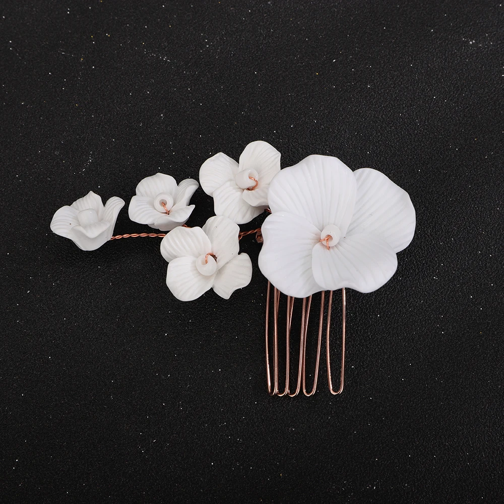 Accessoire de cheveux or rose 1