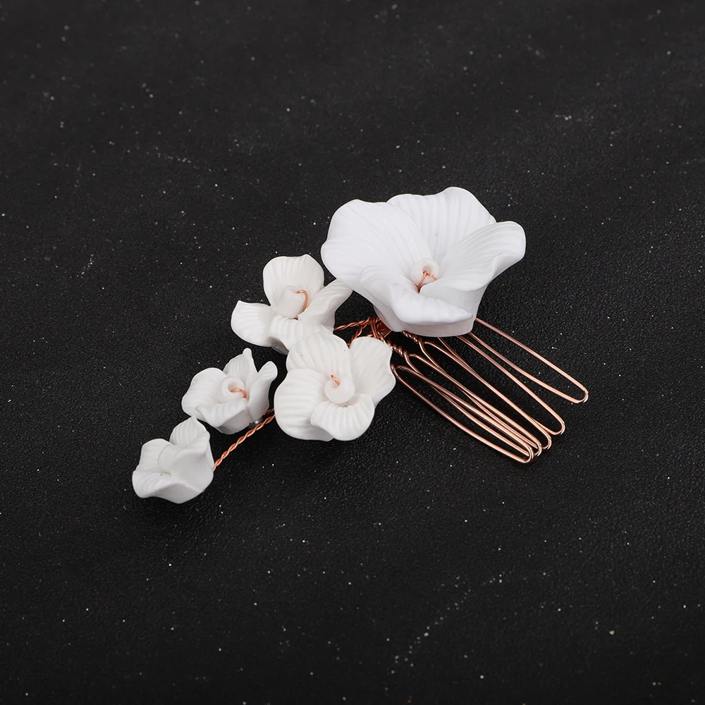 Accessoire de cheveux or rose 2