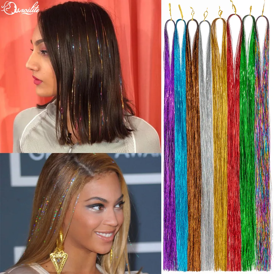 Extensions de cheveux arc-en-ciel