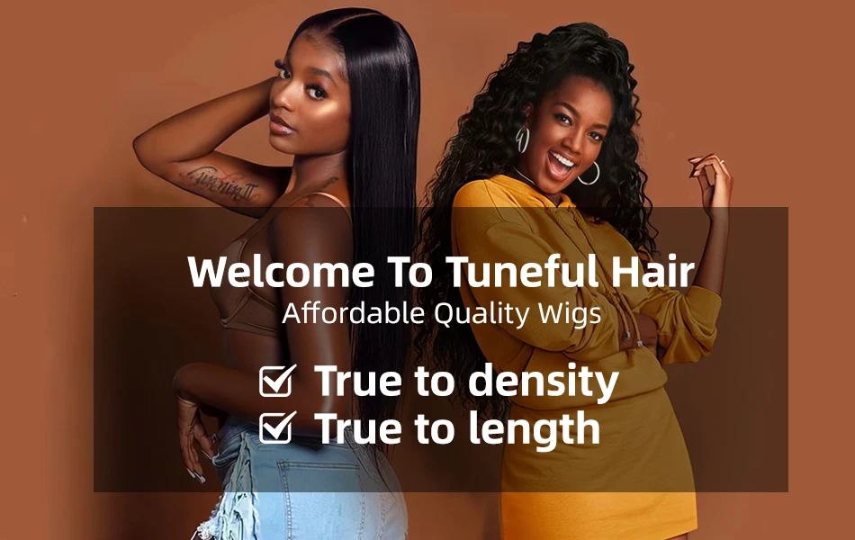 Perruque Lace Front Wig Body Wave brésilienne naturelle-Tuneful