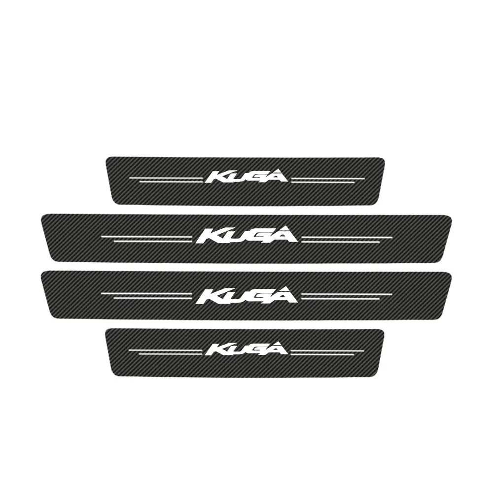 Autocollants de protection en fibre de carbone pour portière de voiture