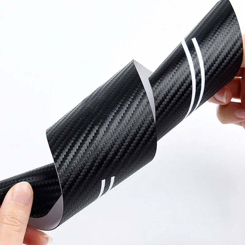Autocollants de protection en fibre de carbone pour portière de voiture