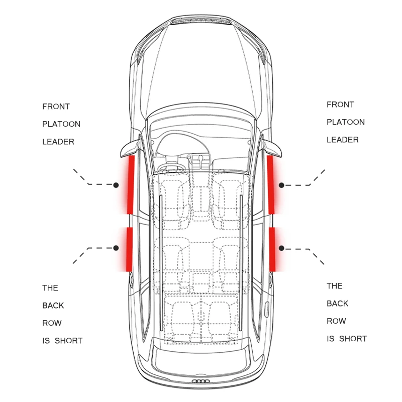 Autocollants de protection en fibre de carbone pour portière de voiture