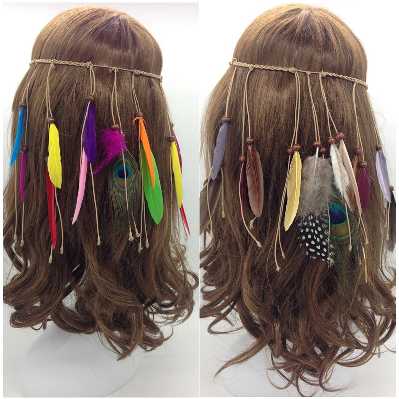 Ornements de cheveux ethniques Hiphelicopter