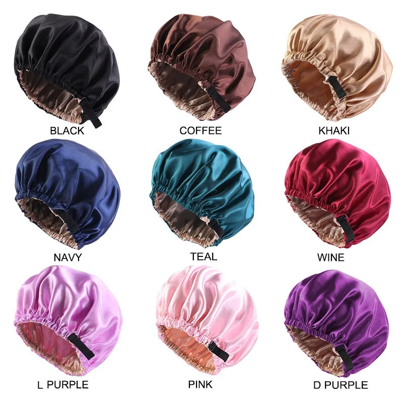 Bonnet de couchage en satin